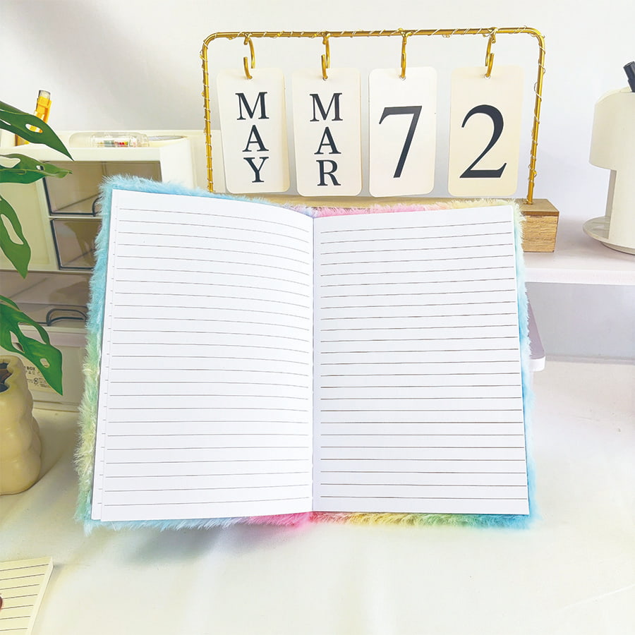 A5 aranyos macskanapló plüss jegyzetfüzet