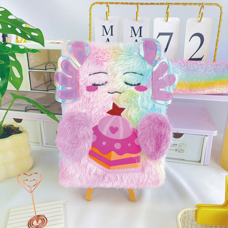 A5 aranyos Szörnynapló Plüss Jegyzetfüzet