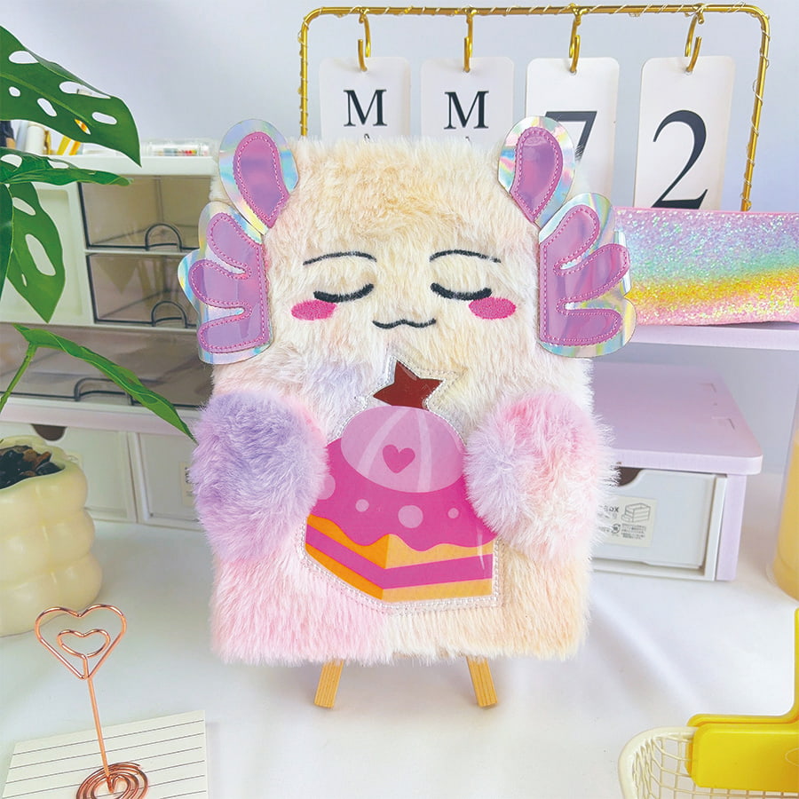 A5 aranyos Szörnynapló Plüss Jegyzetfüzet