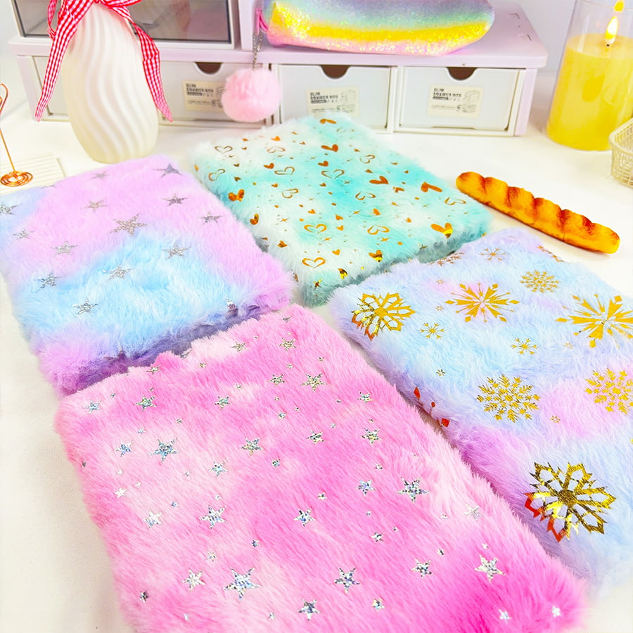 A5 aranyos csillagnapló plüss jegyzetfüzet