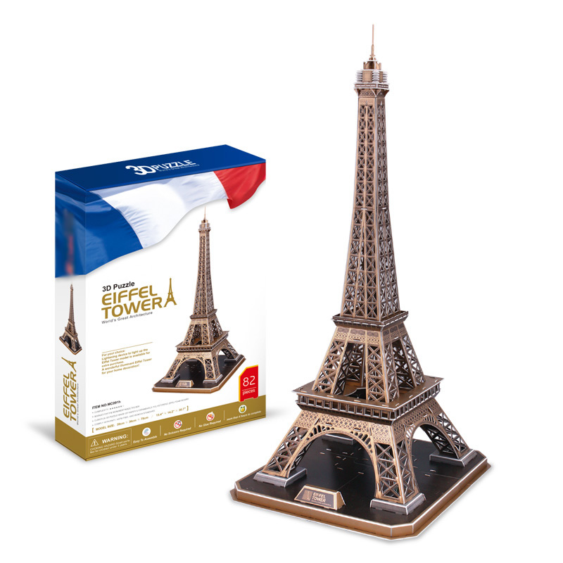 Alacsony árú Eiffel-torony 3D-s puzzle